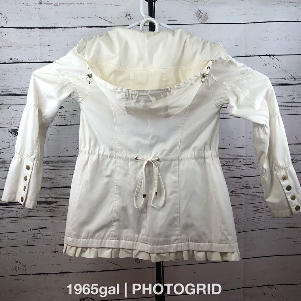 Betsey Johnson XS Hooded Lined Jacket Drawstring - Picture 2 of 12